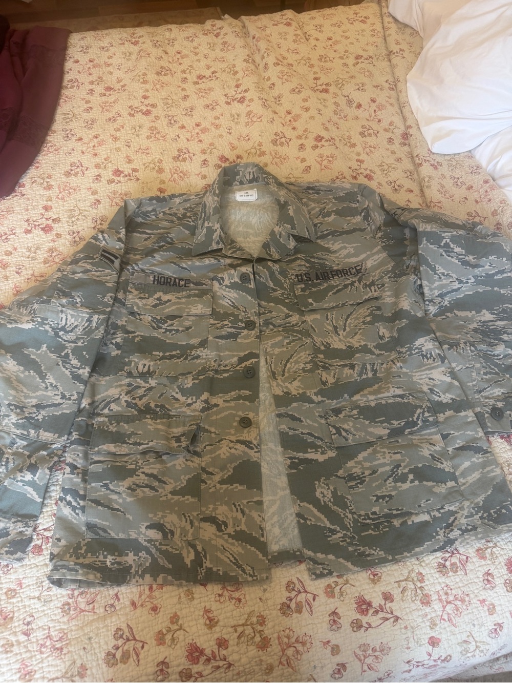 Vintage Men’s Military Tigerstripe Jacket in Gray Camo